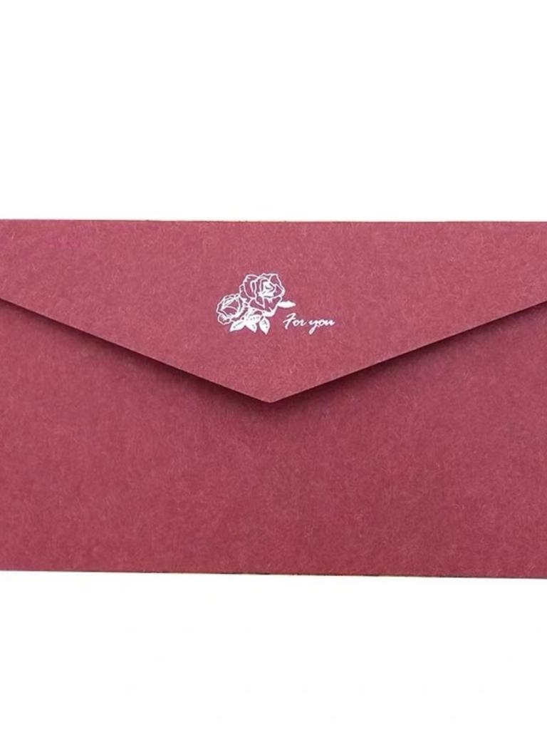 Retro Hot Stamping 5-Piece Envelope & Seal Set for Western-Style Greeting Cards and Qixi Festival Invitations