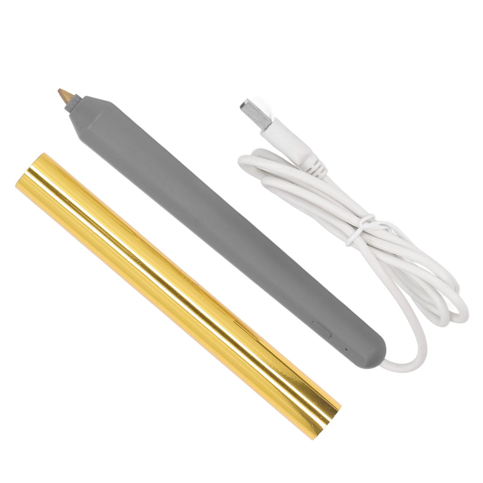 Hot Foil Pen USB Heat Foil Stamping Embossing Pen ABS Crafting Tool for Drawing Writing