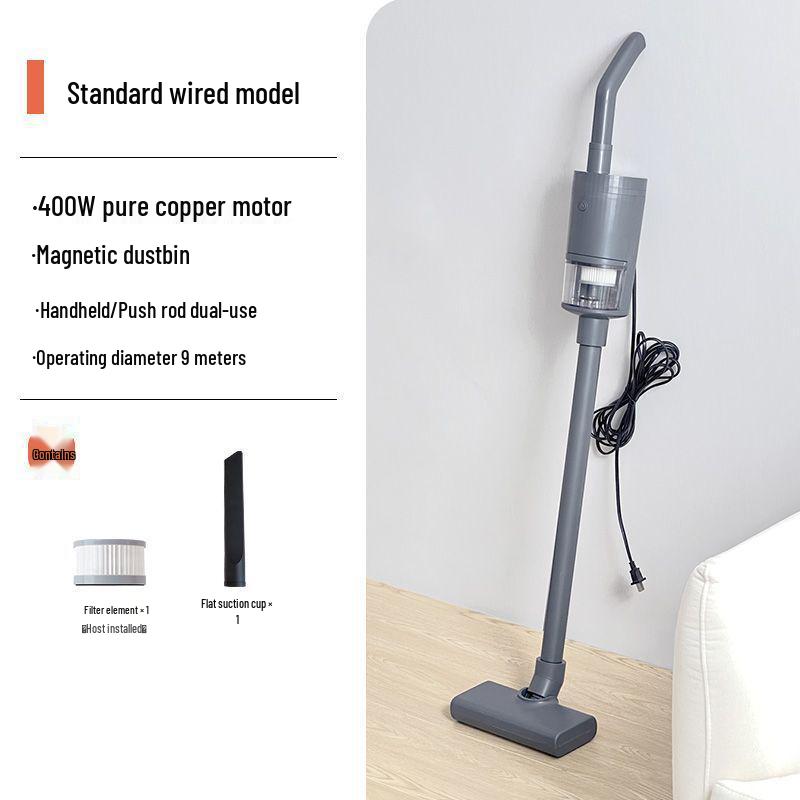 Компактный ручной пылесос: Автоматический, Высокая мощность всасывания, Удаление шерсти животных и пылевых клещей, Выдвижной шнур, Идеально для домашнего использования