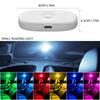 Car LED Touch Light Mini Wireless Car Interior Lighting Magnet Base Car Ceiling Light for Door Foot Trunk Storage USB Charging