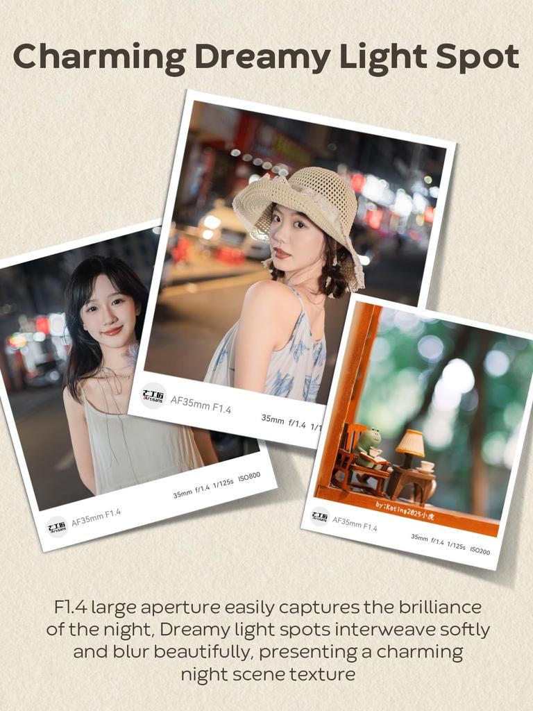 7Artisans AF 35mm Autofocus Large STM Lightweight and Beautiful Perfect for and Travel Photography F1.4 APS-C X-Mount Lens, F1.4 Aperture, Motor,