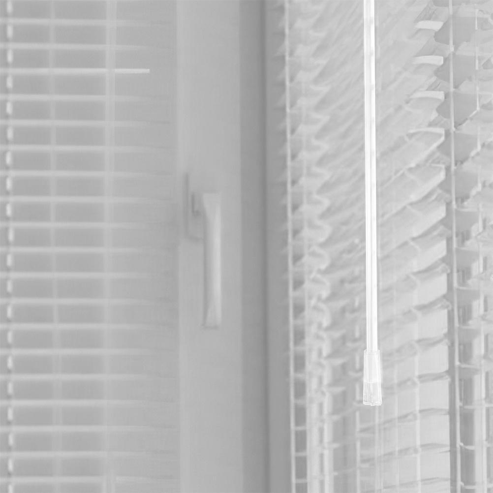 6 Stück Jalousie Wand Transparent Vertikal Jalousie Stange Ersatzteile Kunststoffstab Haken Installation für Fenster