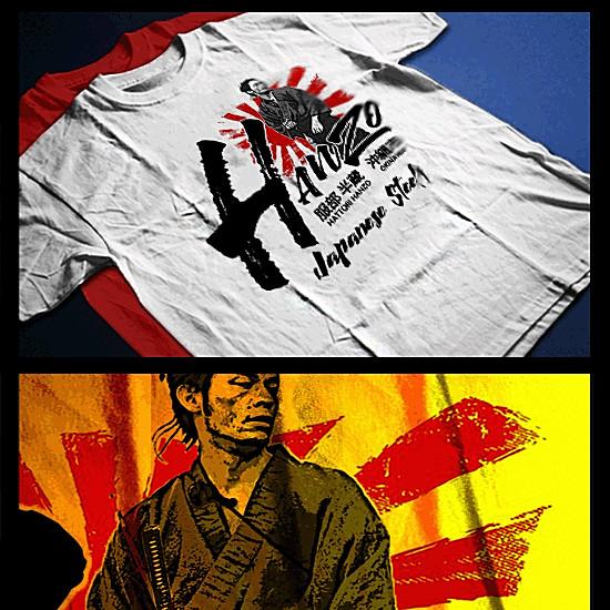 

Samurai T-Shirt Bushido Code Ronin Katana Warrior Japanese Kanji Edo cold steel S