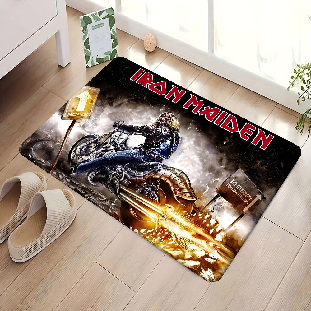 I-iron Maiden Floor Mat Kids Room Bedroom Decoration Balcony Anti-Slip Doormat Living Room Welcome Rug