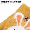 Touchscreen Compatible Kids Gloves, Animal Ears Pattern Stretchy Mitten Glove, Warm Knit Gloves with Button Closure, Convertible Fingerless Gloves Fli