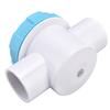 Check Valve 50mm 2 Ways G1 1/2 Water Hose Backflow Preventer with Transparent Mirror Pipe for Swimming Pool Filter