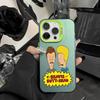 Cartoon B-Beavis And Butt-Head Phone Case For iPhone 17,16,15,14,13,12,Pro MAX White Matte Shockproof Cover