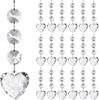 30-Piece DIY Acrylic Crystal Snowflake Ornaments for Christmas Trees and Weddings