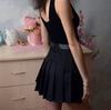 Fashion Women High Waist Pleated Skirts Wind Cosplay Skirts Girls Lovely Mini Skirts Dance Shorts Dress Girls Mini Skirts Dance Shorts Dress Wind