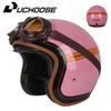 Vintage-Style Half Helmet Adults Unisex Motorcycle Scooter Riding DOT Certified ABS Safety
