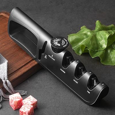 Knife Sharpener for Home Kitchen, Quick Knife Sharpening Tool, Scissors 4 In 1 ,Multi Purpose Knife Sharpener, Manual Knife Sharpener