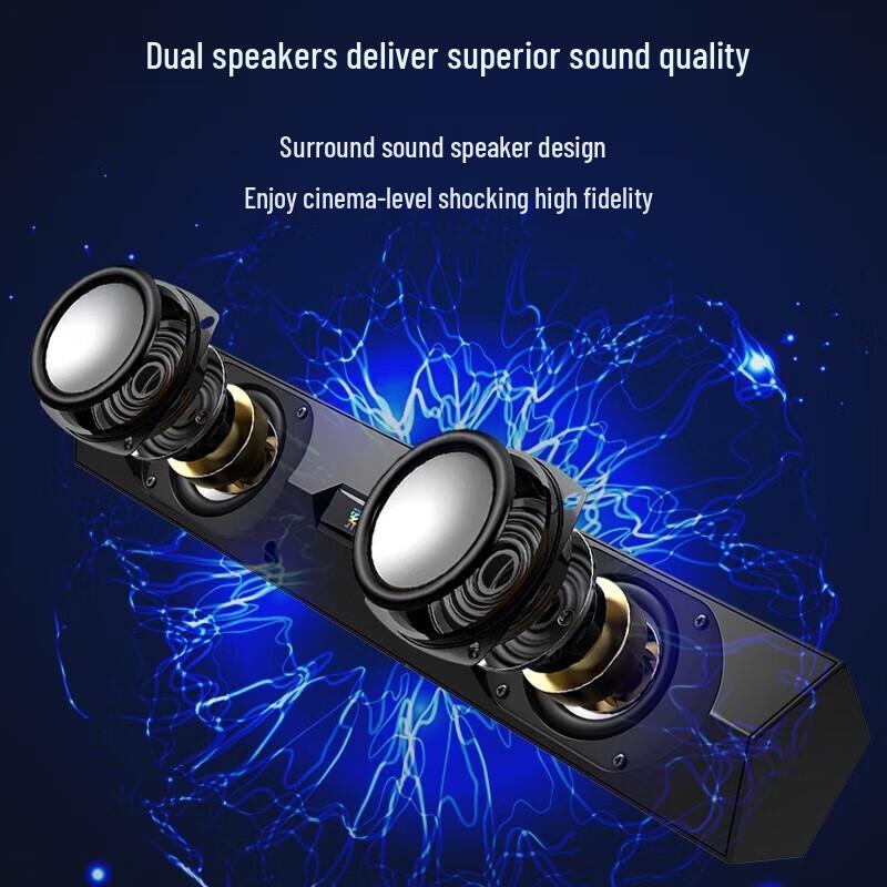 SuoAi USB Wired Desktop Soundbar Speaker