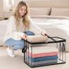 Large Thick Transparent Plastic Storage Bags with Zipper and Handles for Clothing Moving Packing Box Dormitory Closet Organizer Cover