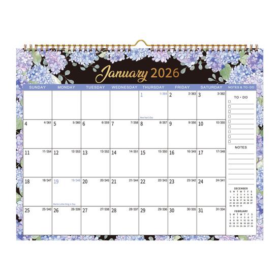 2026 Wall Calendar 14" X 11" Large Calendar with Hanging Hook January