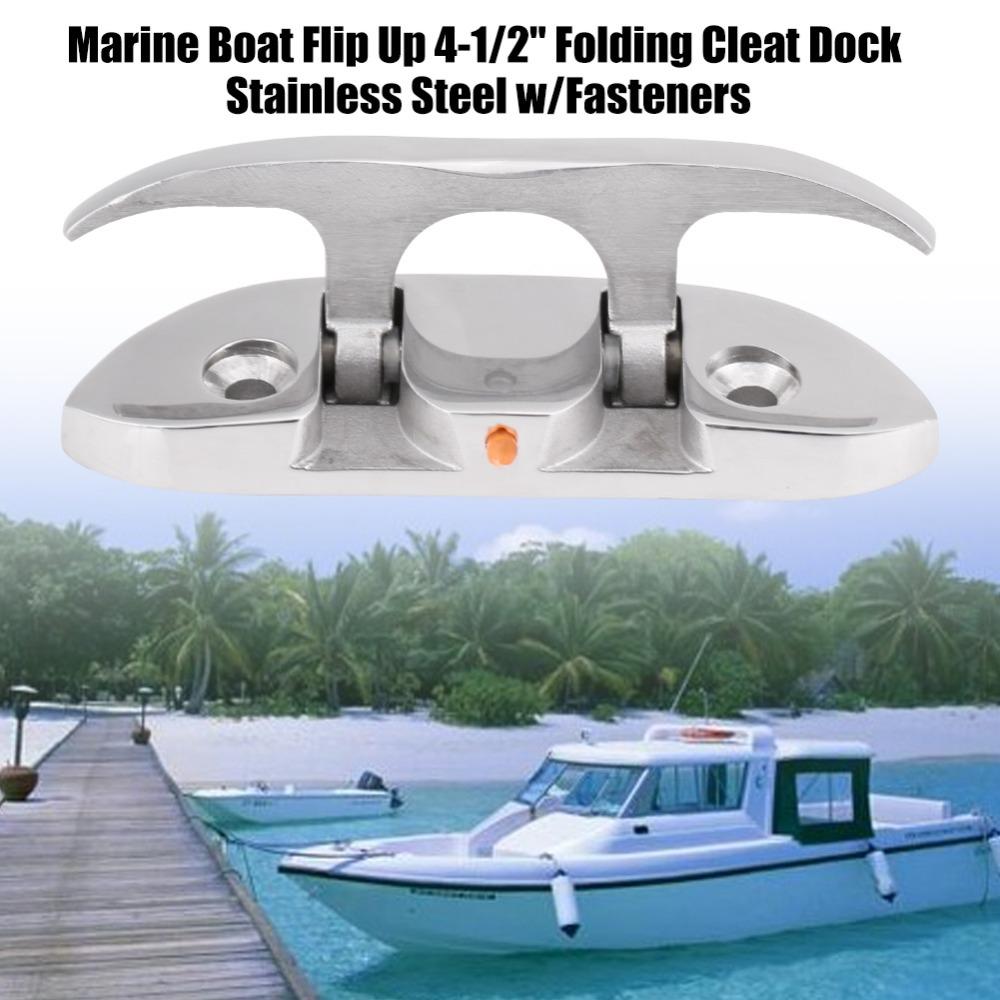 Flip Up Marine Boat Cleat 316 Stainless Steel Dock Cleat Flip Up Cleat Marine Application