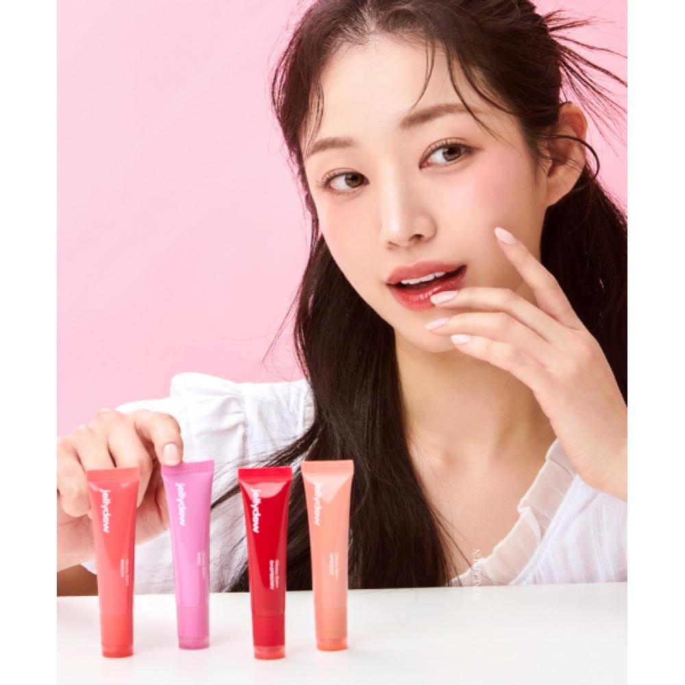 Tonefitsun Желейный Блестящий Бальзам Dew Glossy Balm 10 г Персик Таро Абрикос Малина SPF10 Губы Щеки Оттеночный Цвет Губ Бальзам для Губ RASPBERRY/ TFJDG10410x1