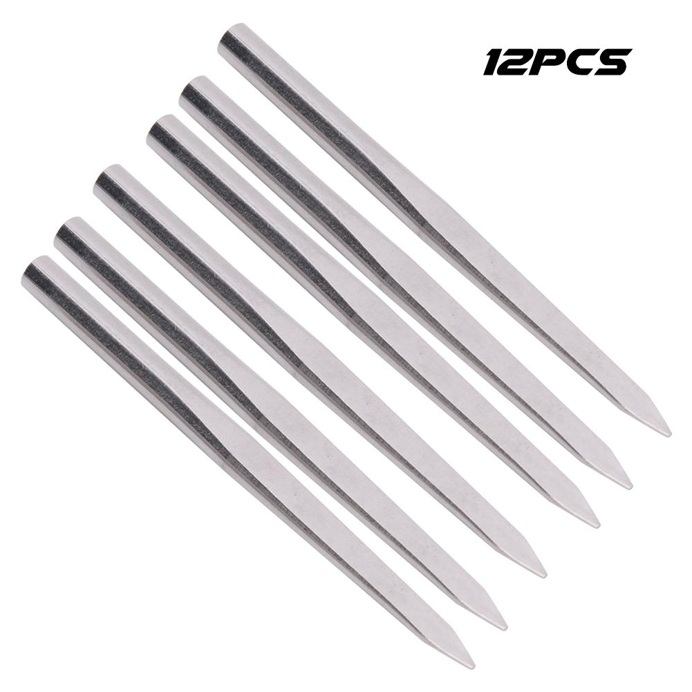 12Pcs Stainless Steel Needles Flat Head for Parachute Cord Bracelets Sewing Craft Making