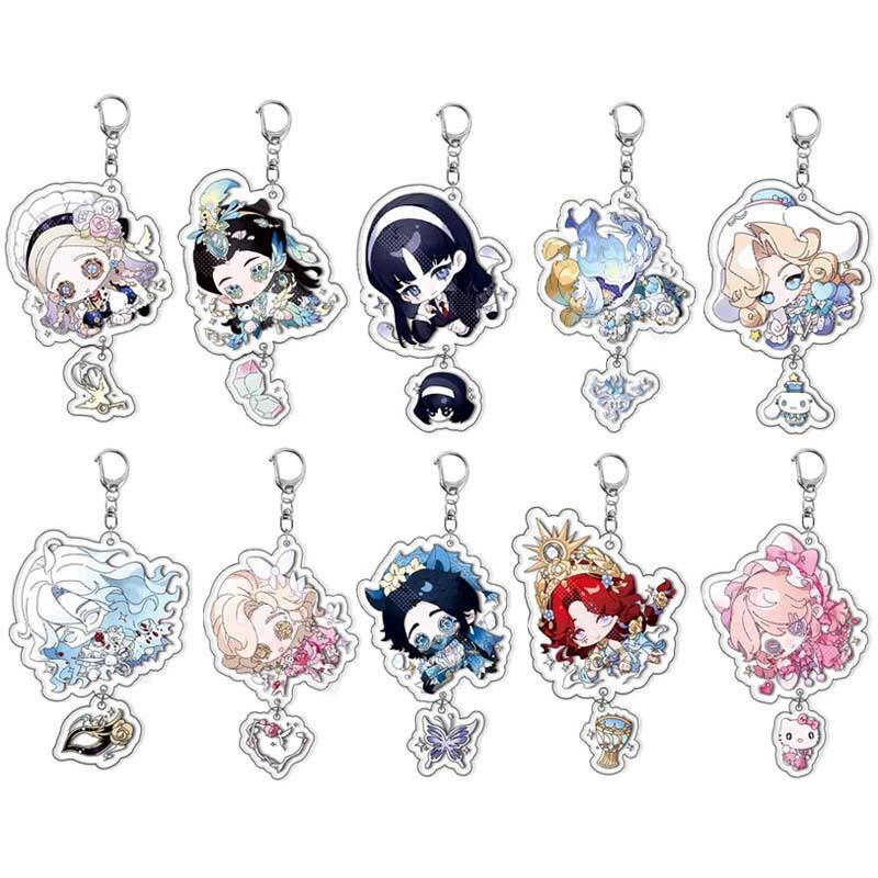 Anime Identity V Acrylic Keychain Couple Cartoon Key Ring Bag Pendant Accessories Birthday Gifts