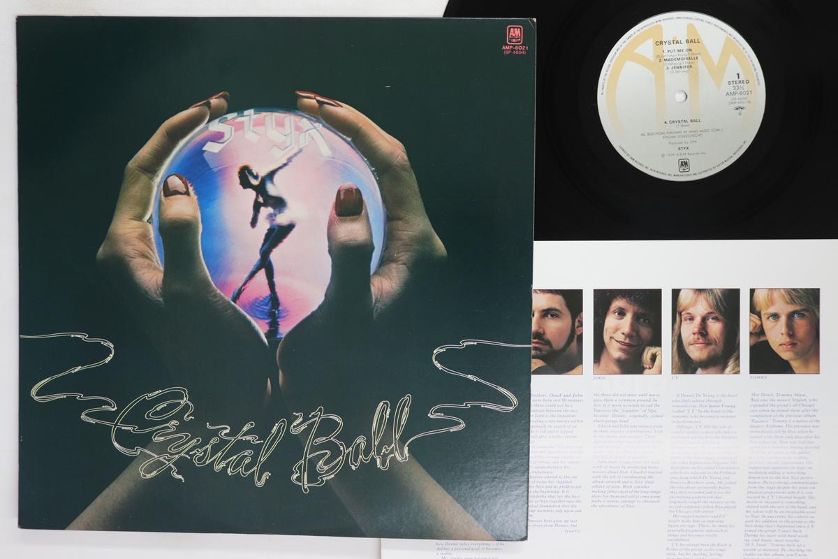LP Record STYX Crystal Ball AMP6021 AM 1976 Japan Rock Used