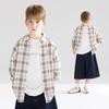 Mucmukn Kids' Lightweight Cotton Plaid Sun Protection Shirt Jacket