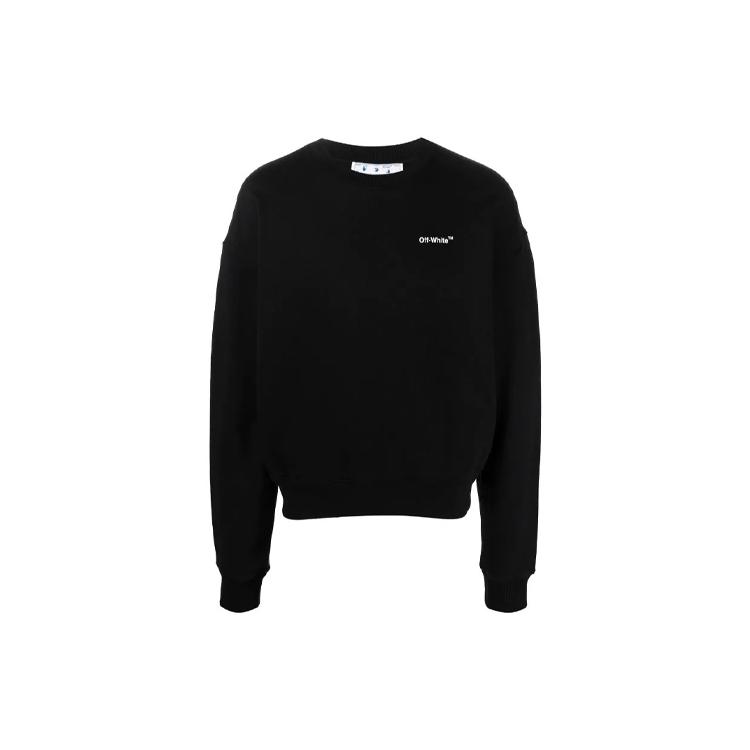 OFF WHITE SS22 Sweatshirt Herren Schwarz OMBA058C99FLE0021001