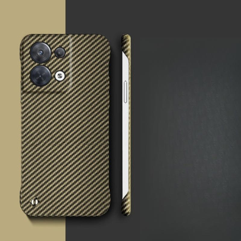 

The OPPOReno9pro Carbon Fiber Textured Phone Case Is Suitable for The FindX6 Creative Borderless 8Pro Matte Protective Case findx6pro золотой