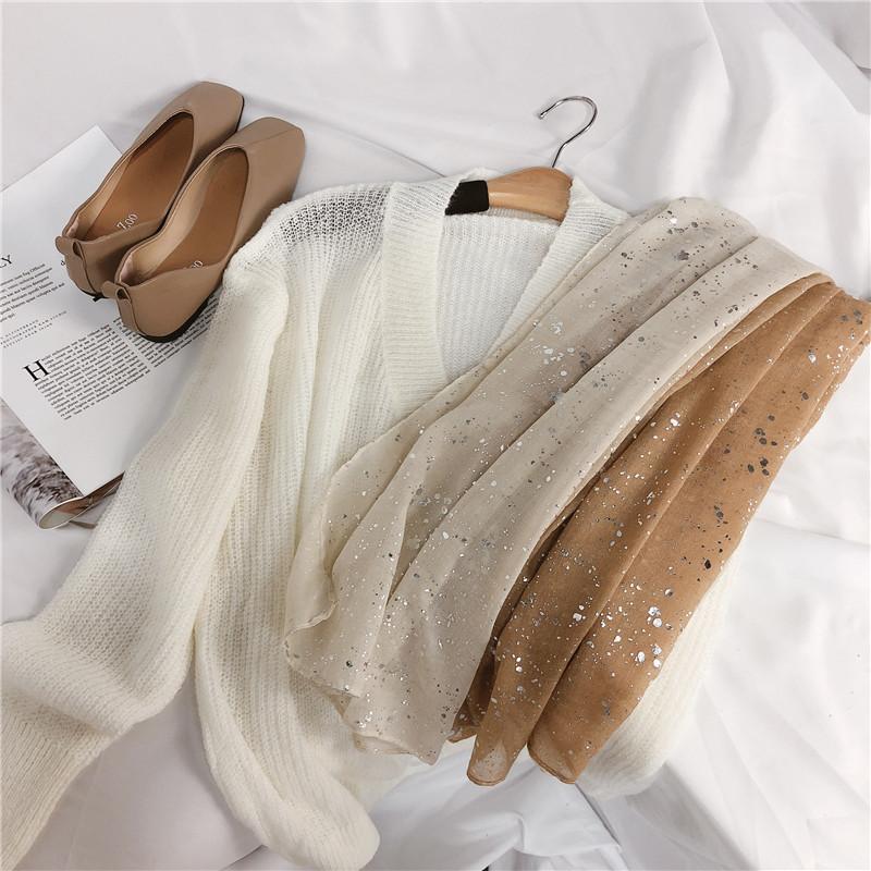 

Испания Мода Омбре Блеск Вискоза Шаль Шарф Женский Блинг Блинг Мерцающий Пашмина Стола Накидка Снуд Мусульманский Хиджаб 180*90 см