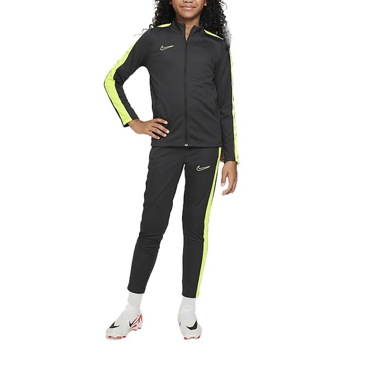 

Nike Dri-Fit Academy 23 Comfortable Soft Breathable Casual Sports Suit Kids Sports Suit Coal-Black Fluorescent-Yellow DX5480-061 XS