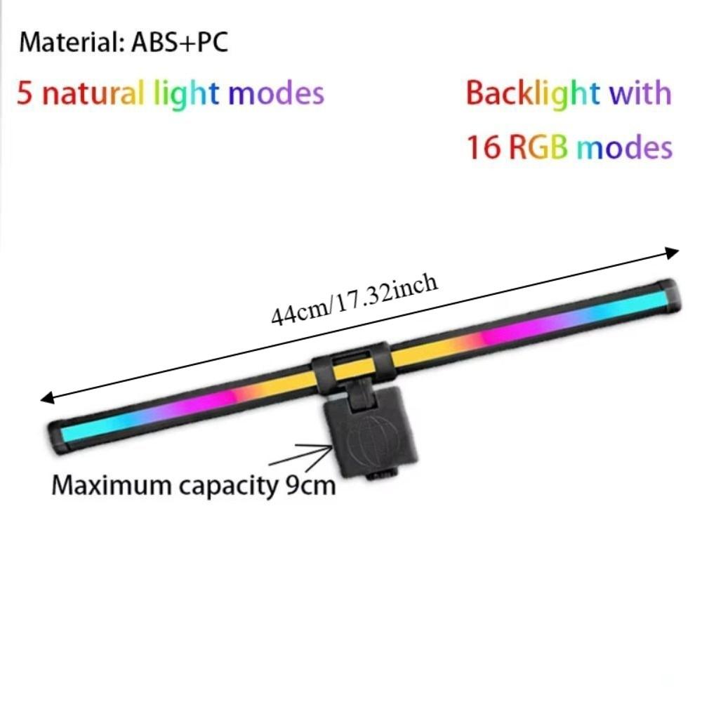 RGB-Atmosphären-Monitor-Lichtleiste Dimmfunktion Touch-Control-Bildschirm Hängelampe LED-Beleuchtung Musikrhythmus RGB-LED-Beleuchtung