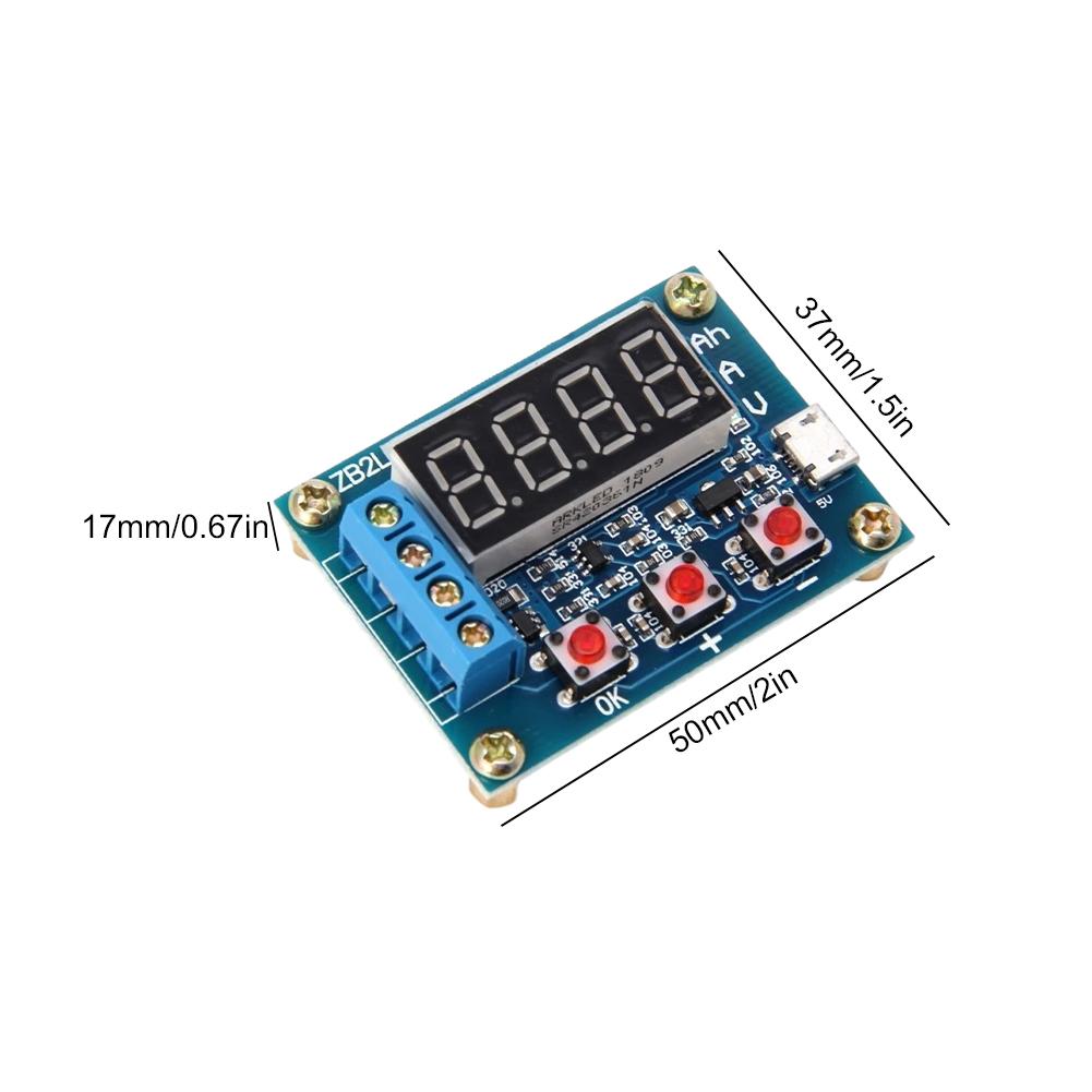 ZB2L3 18650 Lithium-Batterie Stromversorgungs-Test DC4.5-6V Widerstand Blei-Säure Kapazität Entlademeter Entladetester Analysator