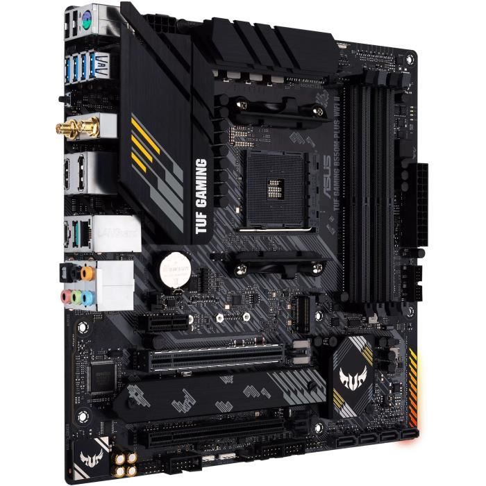 Carte Mère - ASUS - TUF GAMING B550M-PLUS WIFI II - AMD B550 - Emplacement AM4 Micro ATX