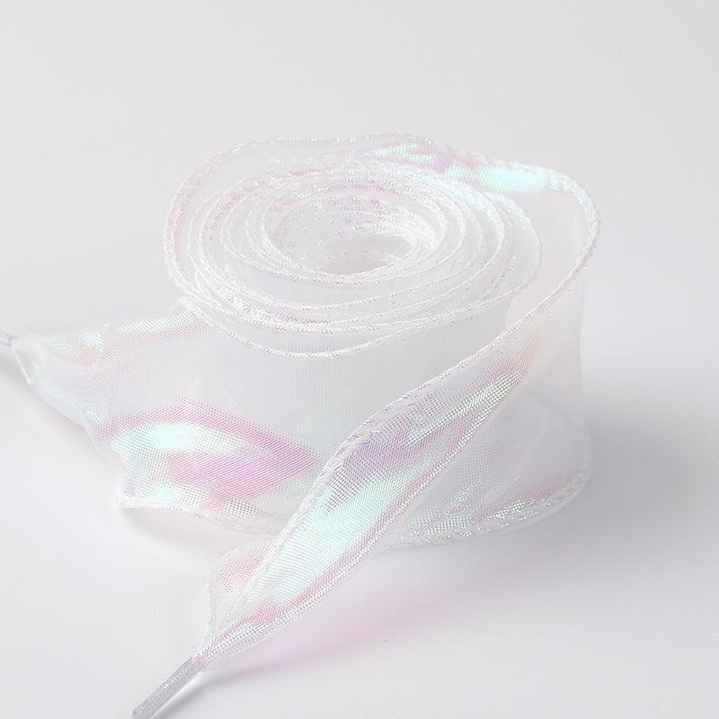 Mode Chiffon Garn Schnürsenkel 4cm Breitere Flache Seide Schnürsenkel Sneakers Seil Schnürsenkel für Schuhe 100/120/140/160CM Schuhzubehör