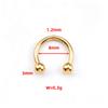 Stainless SteelHorseshoe Hoop Rings Ear Cartilage Nose Septum Eyebrow Tragus Lip Daith Helix Piercing Jewelry Unisex 18g