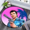 Grand Theft Auto,Round Area Rug,Carpet Rug for Living Room Bedroom Sofa Playroom Decor,Non-slip Floor Mat