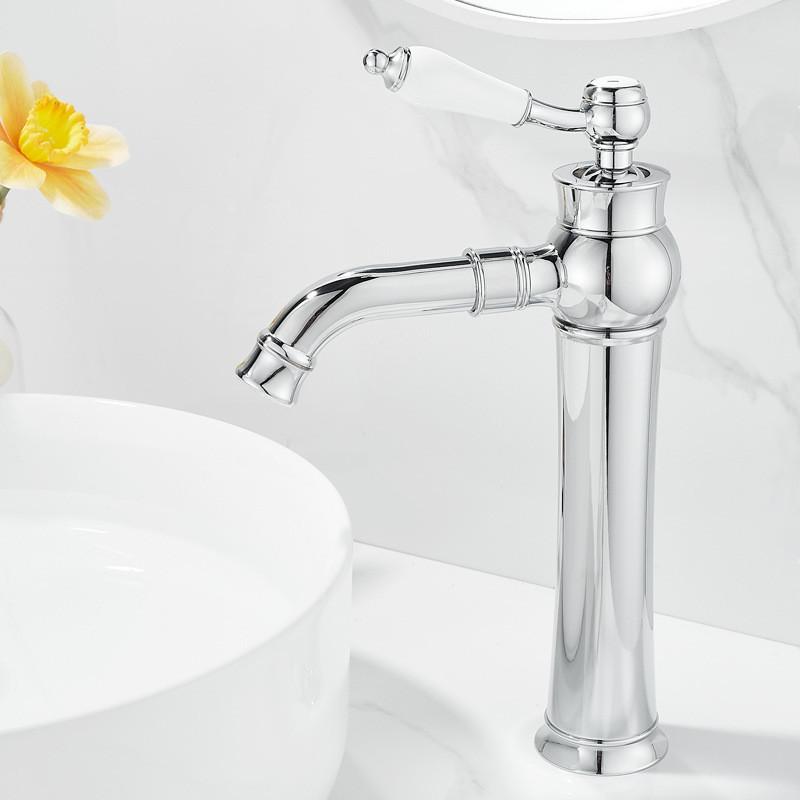Gold Basin Faucet Chrome Torneiras Bathroom Faucet Sink Faucet Single Handle Hole Faucet Basin Taps Hot Cold Mixer Tap Crane
