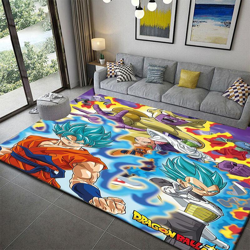 Washable Dragon Ball Printed Area Ruganime soft washable cartoon floor carpet 60x90cm