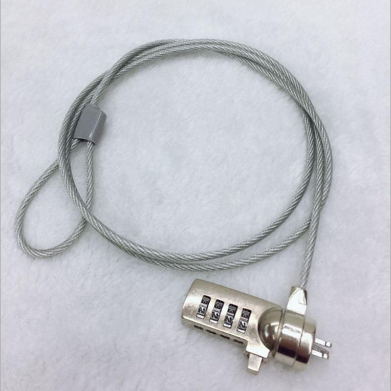 FK Laptop Security combination Lock Laptop Chain With Key Laptop Security Lock Standard Keyhole Generic computer lock