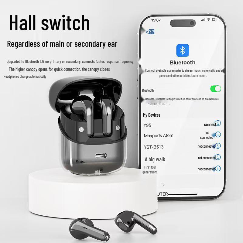 DX-16 Bluetooth Earphones: 4 HIFI Sound Sport Earpieces, Long Battery, Hall Switch Technology