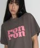 RONRON Dot Logo Basic Fit T Shirt Charcoal