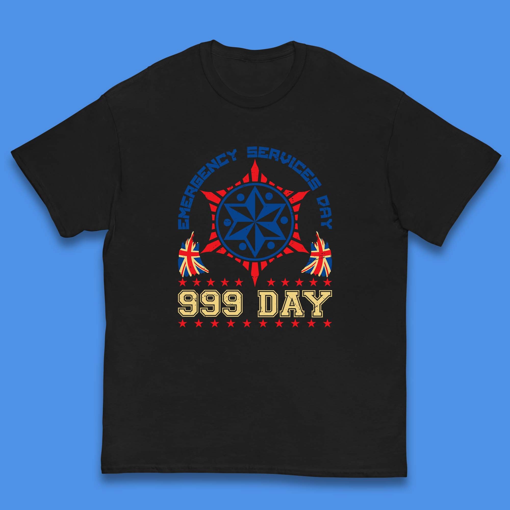 

Emergency Services Day 999 Days United Kingdom Annual Holiday Emergency Services First Responder Kids T Shirt 100