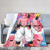 DBZ Majin Buu Manga Fleece Throw Blankets Blanket for Bedding Office Warm Quilt,