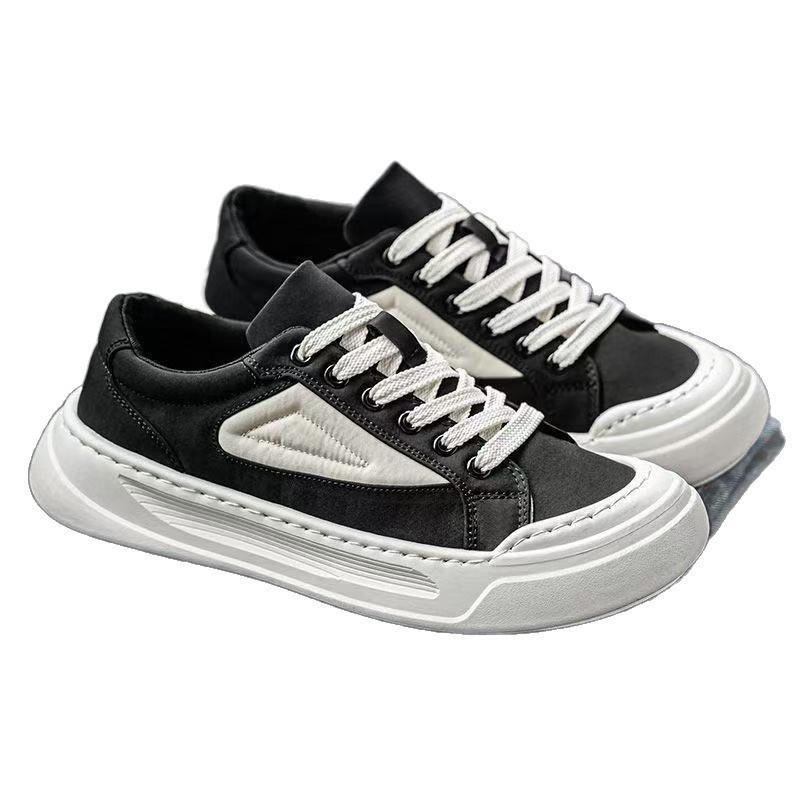 Original niche retro men's shoes breathable canvas shoes autumn and winter sports and leisure shoes student versatile thick baseplate shoes