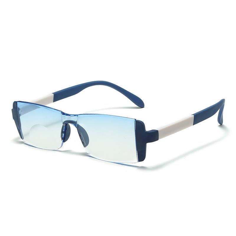 Fashionable Bifocal HD Anti-Blue Light Reading Glasses, Ultra-Light for Middle-Aged & Elderly Men and Women