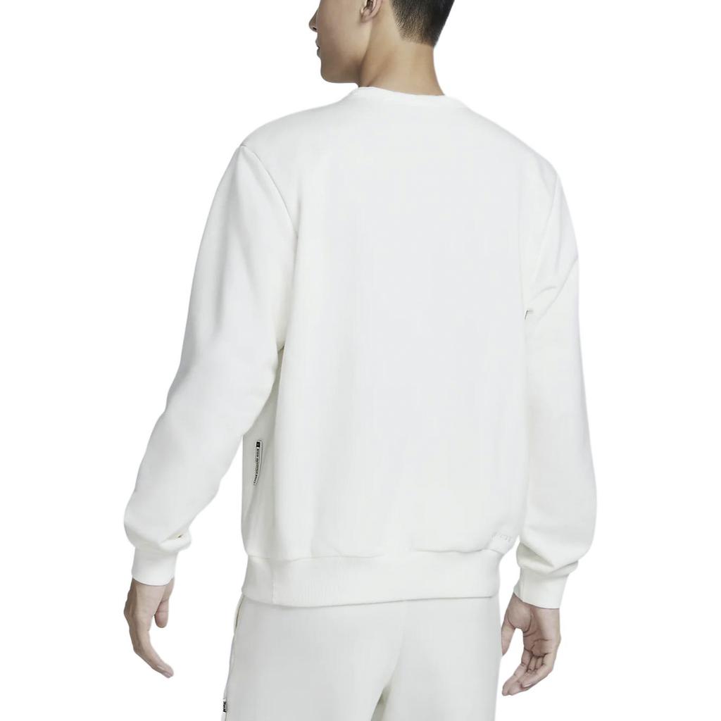 Nike Standard Issue Dri-Fit Casual Comfortable Crew Neck Long Sleeve Sweatshirt Men sweatshirt Sail Light-Ivory FZ0221-133