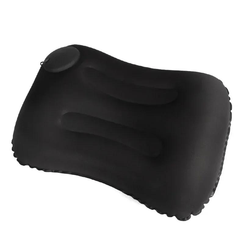 Travel Pillow Air Inflatable Airplane Car Pillows Pillow Folding Press Type Bed Pillow Neck / Waist Cushion Home Office Supplies