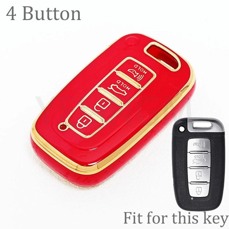 Tpu Key Case Cover 3 4 Buttons Fob For Hyundai Ix35 Elantra Sonata 8 9 For Kia Sportage K5 K2 Sorento Optima Forte 2011-