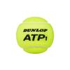 Balles De Tennis - Dunlop - ATP - Caoutchouc - Feutre - Jaune - 4 Pièces
