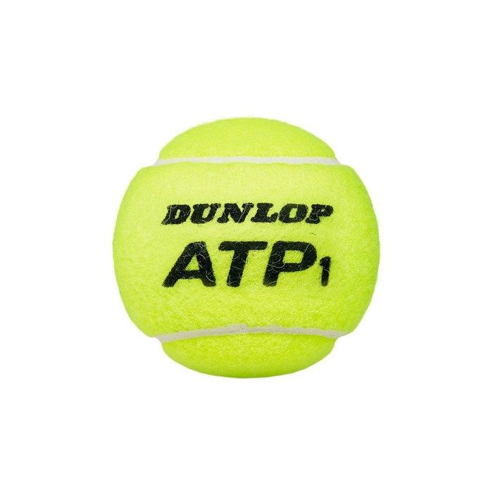 Balles De Tennis - Dunlop - ATP - Caoutchouc - Feutre - Jaune - 4 Pièces