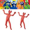 Roblox Rainbow Friends Orange Jumpsuit Kostüm für Kinder mit atmungsaktivem Polyesterstoff