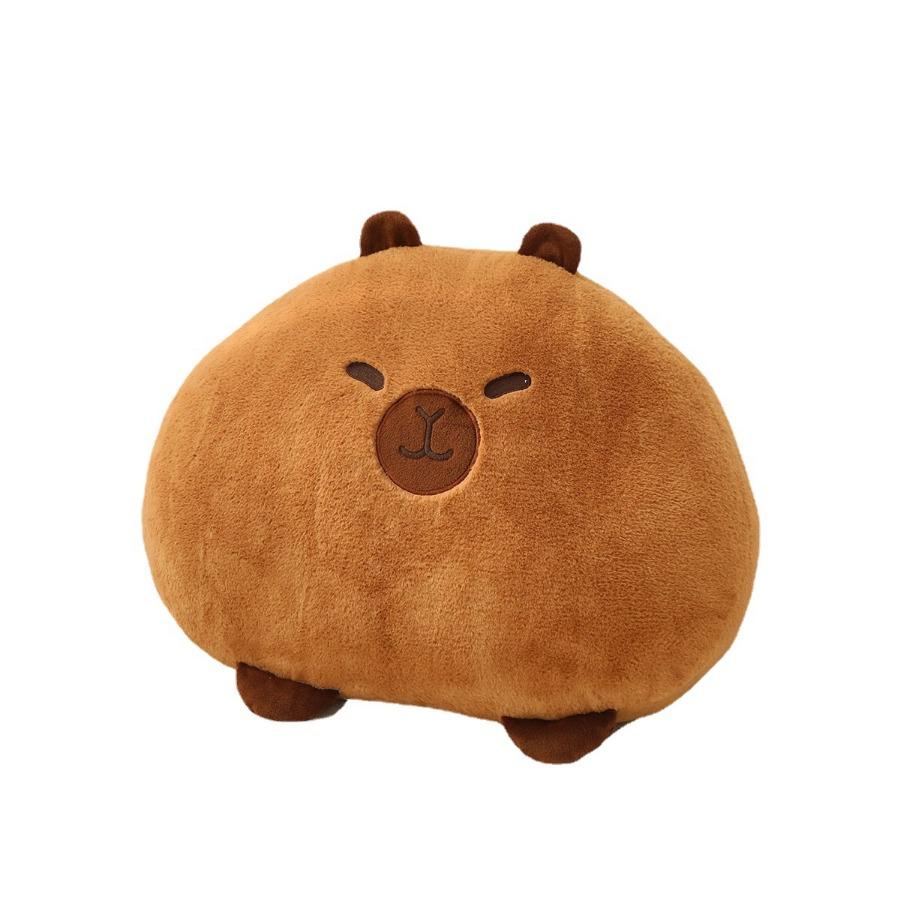 Capybara Plüsch Sofakissen Flauschiges Schlaf-Kuschelkissen Cartoon Kawaii Anime Weiches Lendenkissen für Stuhl Auto Haus Schlafzimmer Dekoration